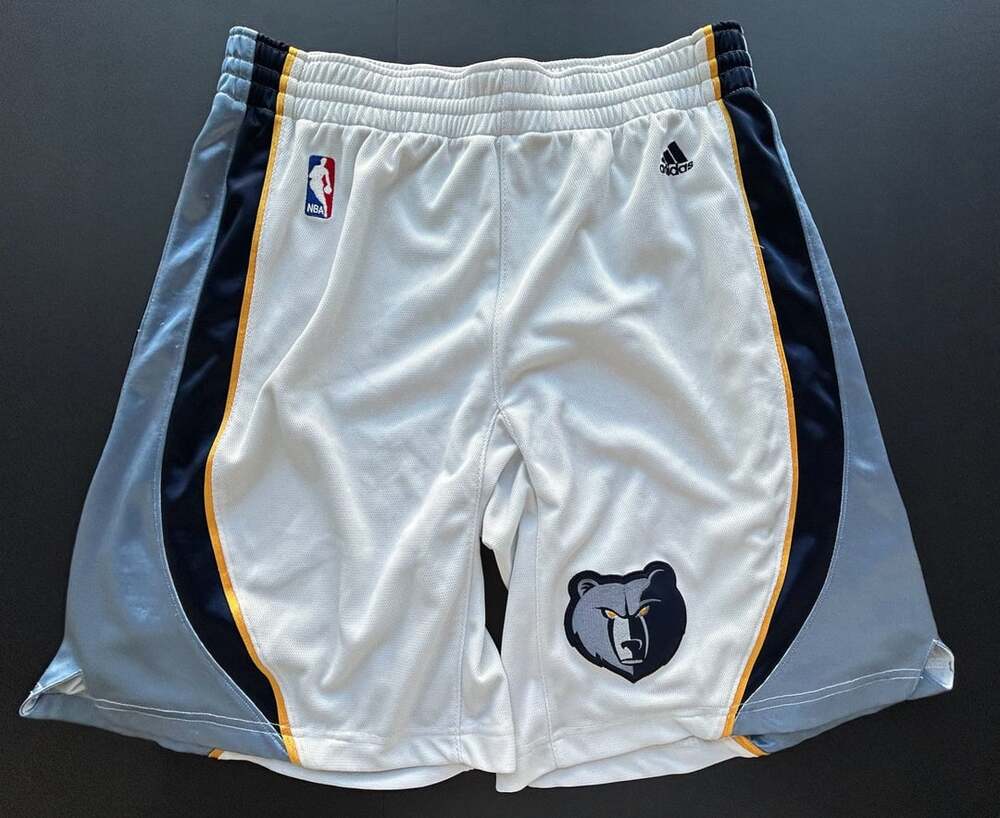Adidas Memphis Grizzlies NBA Basketball Shorts Size 34 White